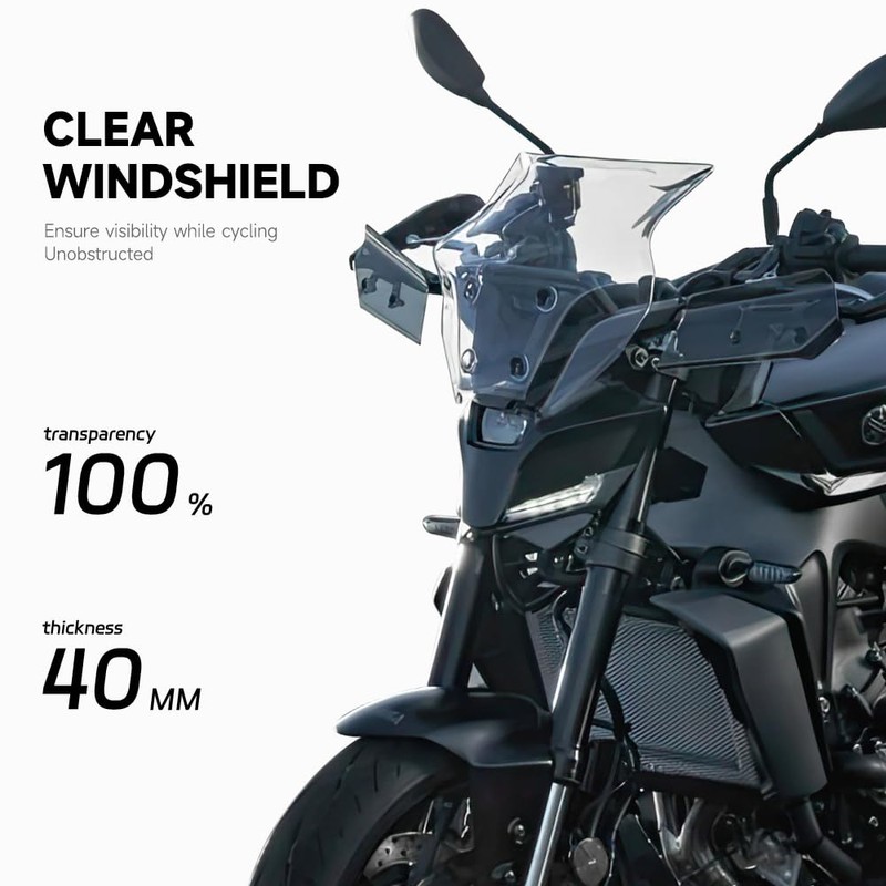 RUNNING PANTHER Windshield Deflectors for Yamaha MT-09 MT09 MT 09