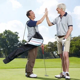 Big Teeth Travel Golf Bag Lightweight Sunday Golf Bag Golf Carry Bag, Golf Club Travel Bags for Driving Range Thick Foldable Golf Range Bag, Training Practice Mini Zippered Sunday Travel Case