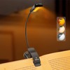 Vekkia/LuminoLite Rechargeable Amber Book Light, Clip on Lights for Reading