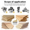 XDENGP 4 PCS Pattern Flush Trim Router Bit Set 1/4