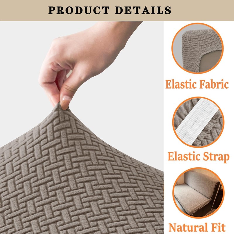 POPUBBY Motorhome Caravan Sofa Cover, Stretch Caravan Sofa Seat Cushion