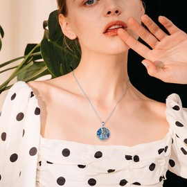 YFN Andromeda Goddess Necklace for Women Sterling Silver Andromeda Jewelry for Women