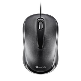 NGS Easy Delta - Optical Wired Desktop Mouse 1200 DPI with USB Port, 3 Buttons
