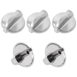 Homesweet WB03T10325 Cooktop Burner Knobs - Compatible with GE JGP329SET1SS, JGP329SET2SS, JGP329SET3SS Models, 5 Pack