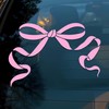 Pink Aesthetic Bow Car Decals Funny Girly Inspiration, Self-Love Humorous