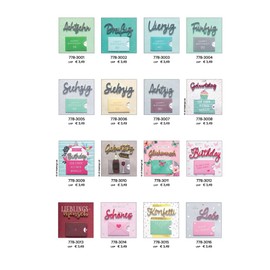 Perleberg Birthday Card Lettering Surprise Smiley - Smile! It's Your Birthday - 11 x 22 cm