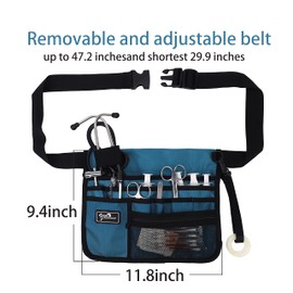 YOURUIMEI - Bolsa organizadora de cinturón de enfermería, riñonera médica para enfermeras, riñonera de enfermería con soporte para estetoscopio (YRHS-B-HLL)
