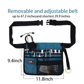 YOURUIMEI - Bolsa organizadora de cinturón de enfermería, riñonera médica para enfermeras, riñonera de enfermería con soporte para estetoscopio (YRHS-B-HLL)