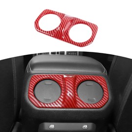 RT-TCZ for Jeep JL Rear Air AC Vent Cover Trim Panel for Jeep Wrangler JL JLU Gladiator JT 2018-2024 Red Carbon Fiber Interior Accessories