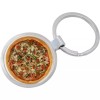 Pizza Photo Keychain - Includes 1.25 Inch Loop for Keys