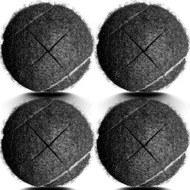 Walker Tennis Balls Precut, Tennis Balls for Walkers Pre Cut, Walker Legs Universal Precut Gilde Balls for Chairs, Desks, Furniture Legs and Floor Protection -4PCS Black