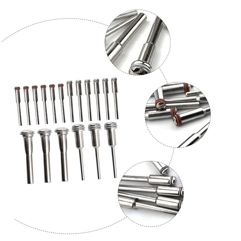 SEWACC 26Pcs Shanks Cutting Disc Holder for Rotary Tools Screw