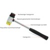 2 x Rubber Mallet, 25 mm Double Head Mallet, Soft