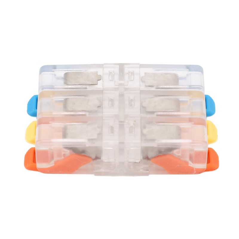 10Pcs Lever Wire Connector Electrical Quick Wiring Connect Inline Splicing