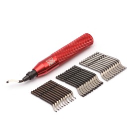 AFA Tooling - Deburring Tool Kit with 31 HSS Blades (11 BS1010, 10 BS3010, 11 BS1018) For Multi Use Application | Edge Burr Removal for Copper Pipes, 3D Printing Plastics, Resin Art, and Metal Work