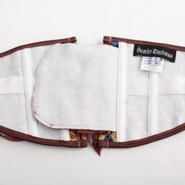 Scarlet Darkness Corset Belt for Women Elastic Floral Underbust Corset Waist Belt for Dresses Brown Butterfly Size 8