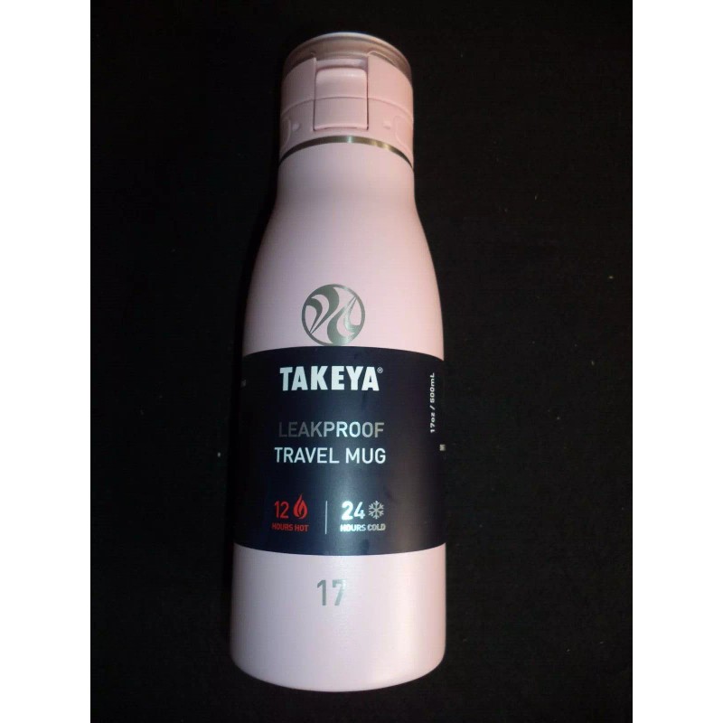 Takeya 17oz Insulated Stainless Steel Travel Mug with Flip-Lock Spout