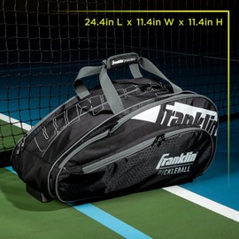 Franklin Sports Pickleball Paddle Bag - Pro Series Pickleball Bags for Paddles, Pickleballs, Gear + Equipment - Pickleball Paddle Bags for Men + Women - Perfect for Gear + Accessories