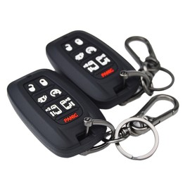 Silicone Rubber Remote Smart Key Fob Case Cover Protector Holder for Chrysler Pacifica 2017 - 2025 & Voyager 2020 - 2025 7 Buttons