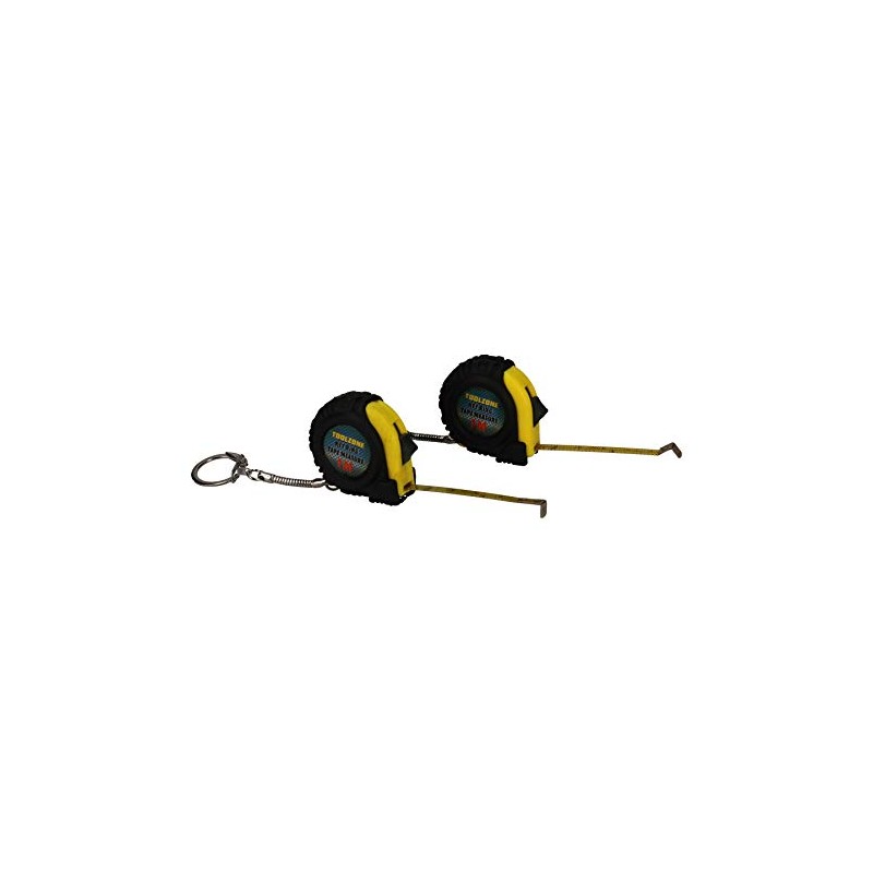 2 x 1 Metre Key Ring Tape Measures Measuring Metric
