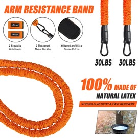 100LBS Baseball Resistance Bands, Baseball Training Equipment, Arm Bands for Youth & Adult Athletes Improve Pitching Batting, Arm Strength, Flexibility, Rotational Speed, Arm Bands Baseball