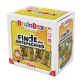 BRAINBOX 94917 Find the Difference, Animals, Educational Game, Search Game for Children from 6 Years, Multicoloured