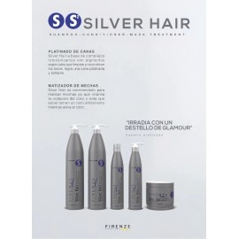 Kit Shampoo+acondicionador+tratamiento Silver Firenze