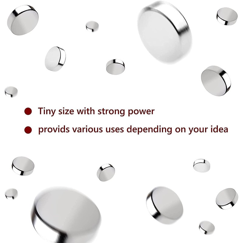 RHINOCATS Fridge Magnets - Tiny Strong Round Magnets, 6mm x