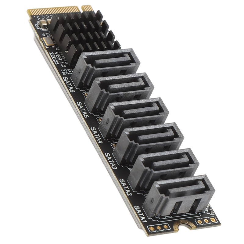 M.2 to SATA3.0 Adapter Card 6Gbps High Speed ASM1166 M.2