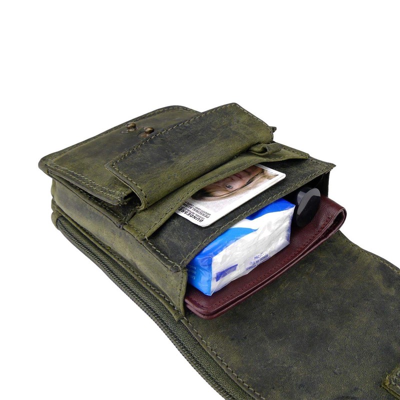 Greenburry Women's Vintage Bag, khaki, money belt