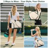 Pickleball Tote Bag with Shoe Compartment and Paddle Storage –