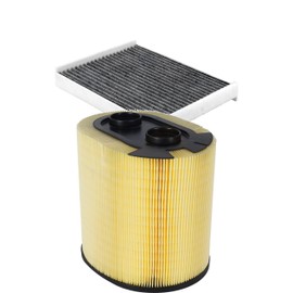 PUR 1x Air + 1x Cabin Filter (2 Total) Kit Replacement For 2017-2019 Ford F-350 Super Duty F-250 F-450 F-550 KFL-103130