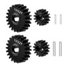 RCLIONS Steel 15+22T Overdrive &13+24T Underdrive Gears Set for Redcat