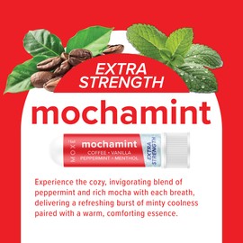 MOXĒ Extra Strength Mochamint Nasal Inhaler | Invigorating Menthol & Rich Coffee Aroma for Mental Clarity & Sinus Relief | Made in The USA | Maximum Strength Aromatherapy for Refreshing Energy