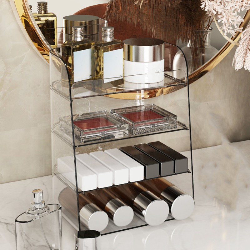 Cosmetic Shelf Light Luxury Multi Layer Makeup Shelf Bathroom Counter