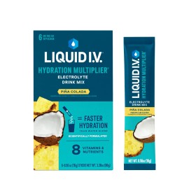 Liquid I.V. Hydration Multiplier Electrolyte Powder Drink Mix6 Ct.Select Flavour - Piña Colada
