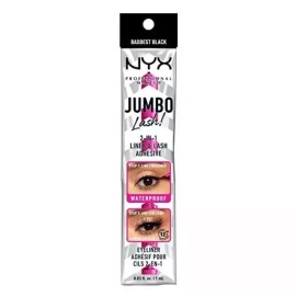 NYX PROFESSIONAL MAKEUP Jumbo Lash 2-In-1 Eyeliner & Lash Adhesive Baddest Black