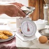 MARLIZ Small Retro Kitchen Scale 4.4Lb/2Kg with 2 Bowls White