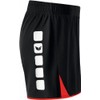 erima Damen Shorts 5-Cubes ohne Innenslip, Schwarz/Rot, 40, 615409