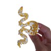 Fantasy Golden Snake Hair Clips,Acetate Hair Clips,Big Claw Clips for