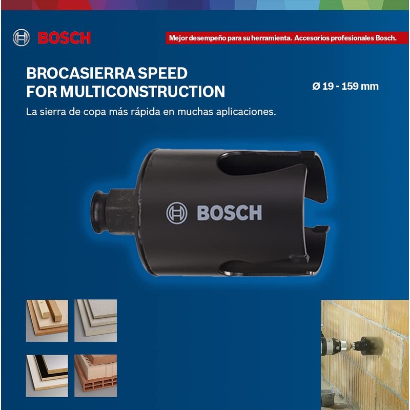 Bosch 2608580765 Speed for Multi Construction holesaw, Black, 121 mm