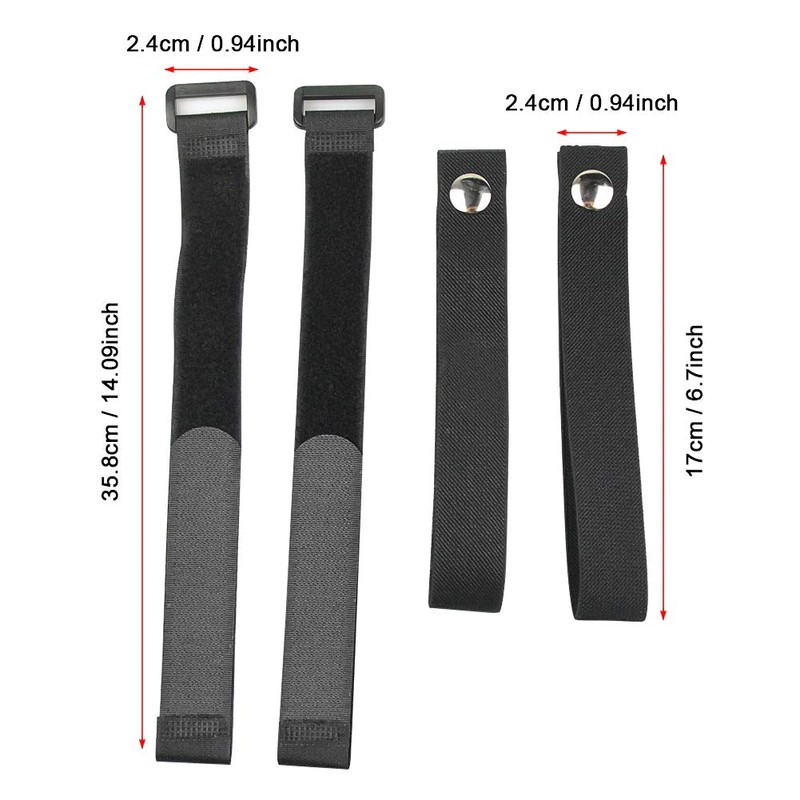 BESTAOO 4Pcs Top Tie Down Straps Adjustable Soft Top Straps,