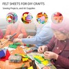 Jtnohx Felt Fabric Square, 12 Pcs Felt Sheets for Crafts,
