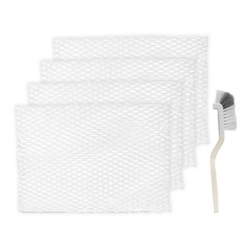 SETEAMS MD1-0034 Humidifier Replacement Wick Filters + Brush, Compatible with Vornado Evaporative Humidifier Evap40, Evap2, EV3, EV100, EV200, EVDC300, EVDC500, EVDC505 (Not for Evap3), 4-Pack (4)