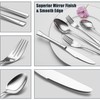 EIUBUIE Heavy Duty Silverware Set for 4, 20-Piece 18/10 Stainless