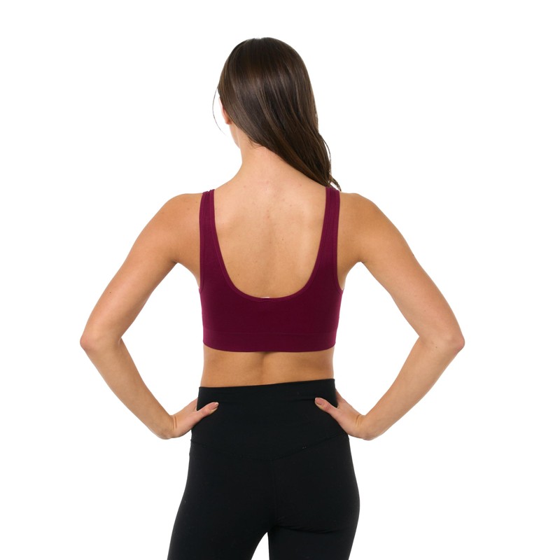 Malibu Sugar Womens Seamless Bralette 3 Pack Ultra Soft Stylish