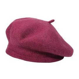 ZLYC Women's Classic French Artist’s Beret - mauve