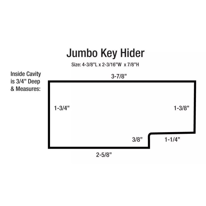 Jumbo Estuche Portallaves Magnetico Almacenamiento Oculto Oficina