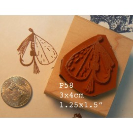 Dragonflylaser P58 Fly-fishing rubber stamp