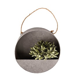 Esschert Design Round Planter Large - D 35 x D 10.6cm - Zinc